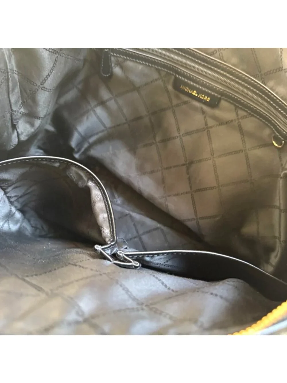 Michael Kors Women's Heritage Large Tote Bag Black MK Monogram - Picture 7 of 14